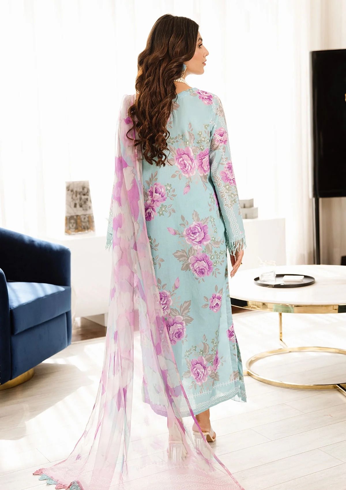 Lawn Collection - Nureh - Signature Prints - SP#43 - Official Nureh - Agha Fabrics UK