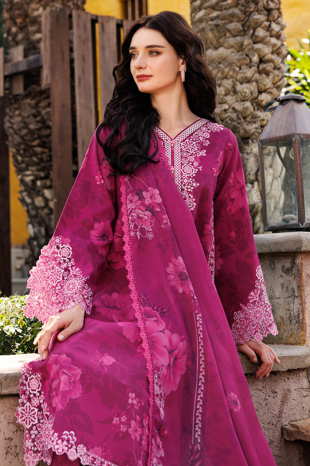 Farasha | Printed Essentials | Fuchsia Flare