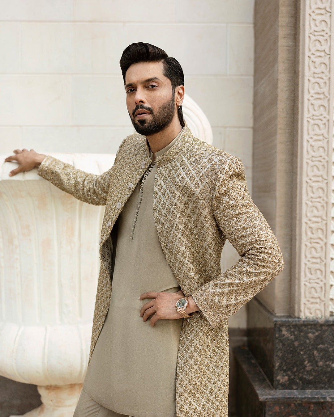 Pakistani Menswear | Faiza Saqlain | Baseem