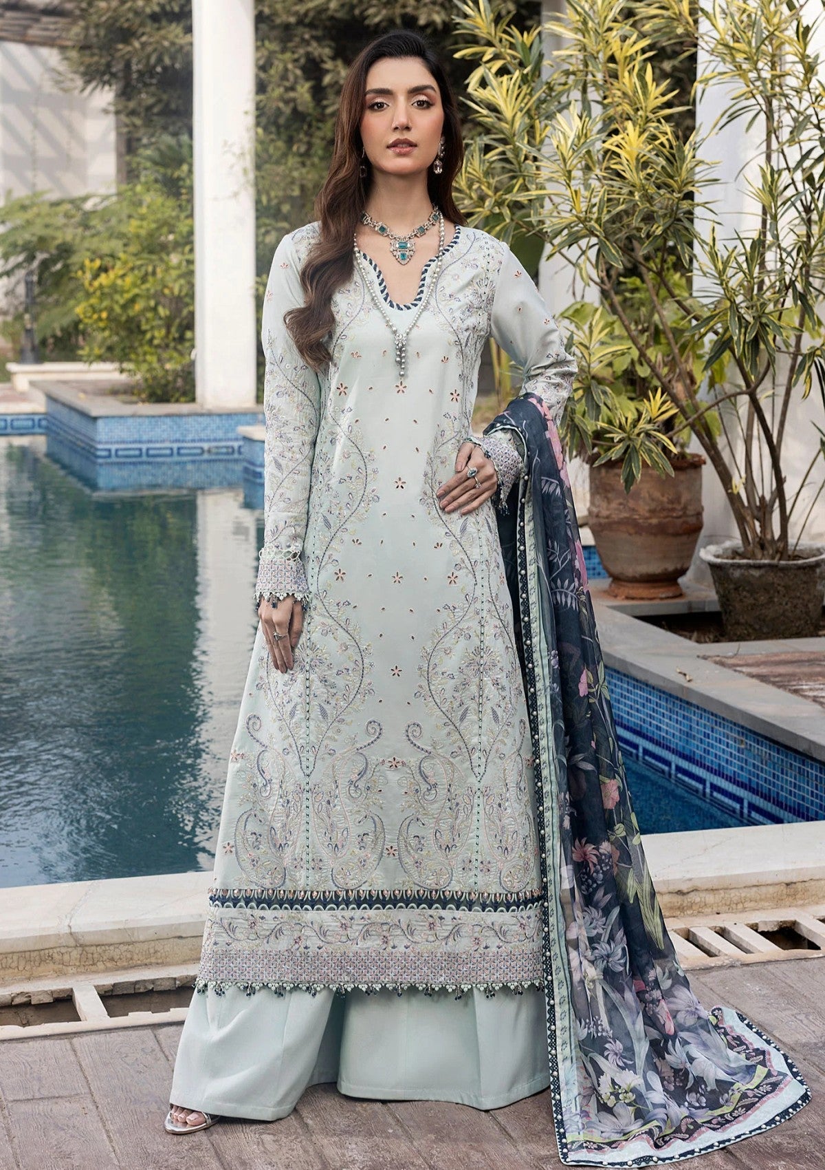 Lawn - Shurooq - Luxury Lawn 25 - SLL#02 - Evie