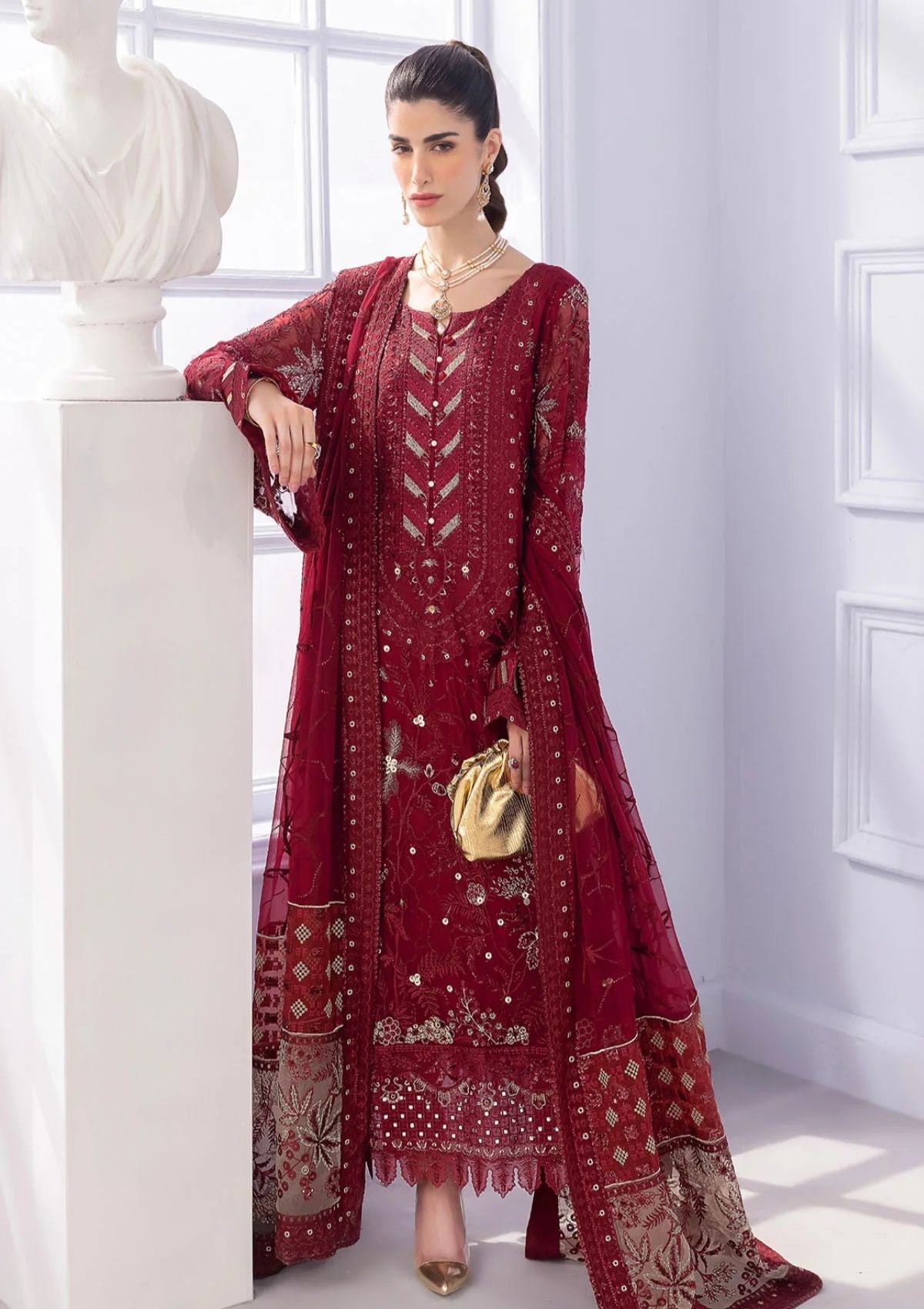 Formal Collection - Nureh - Ellenora - Luxury - Chiffon - NEL#29 - Official Nureh - Agha Fabrics UK