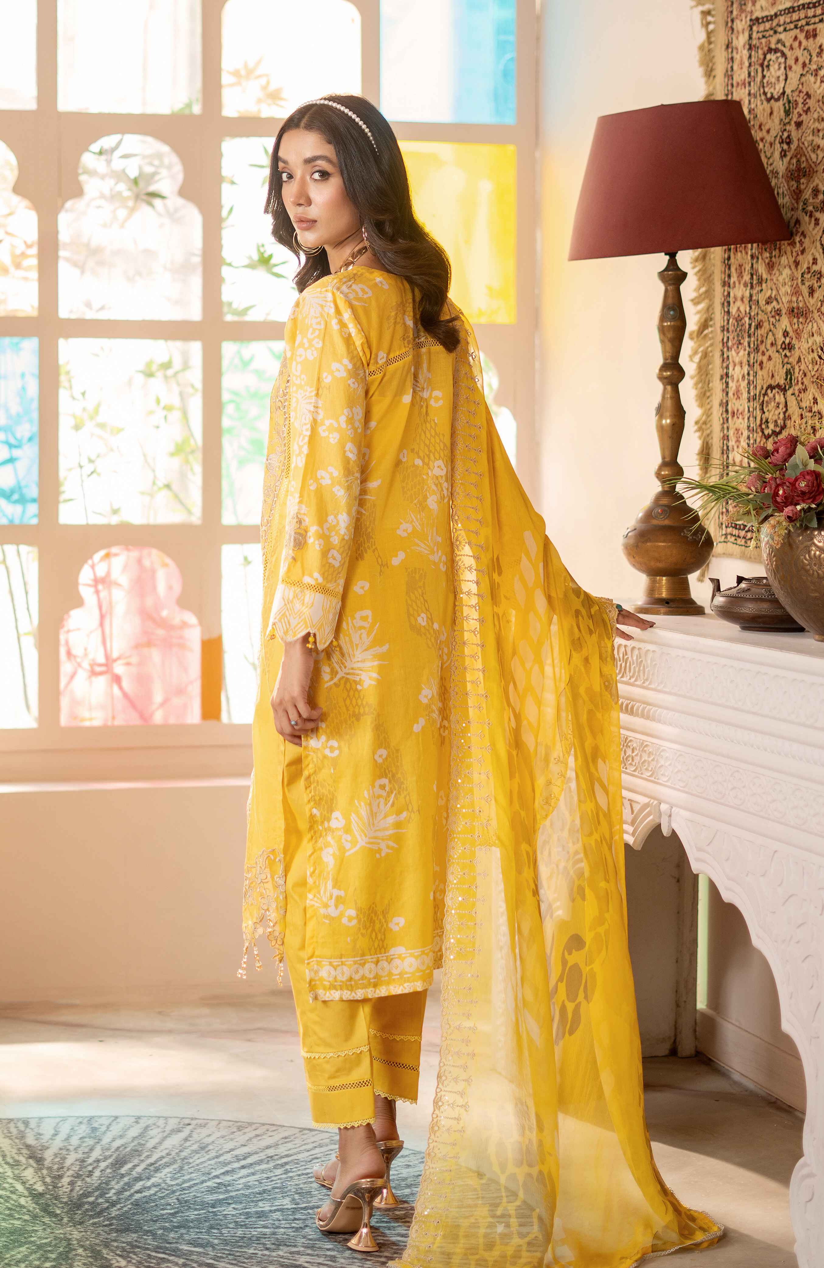Al Zohaib | Sunshine Bloom Premium Lawn 25 | SBP-25-06 - Official Al Zohaib - Agha Fabrics UK