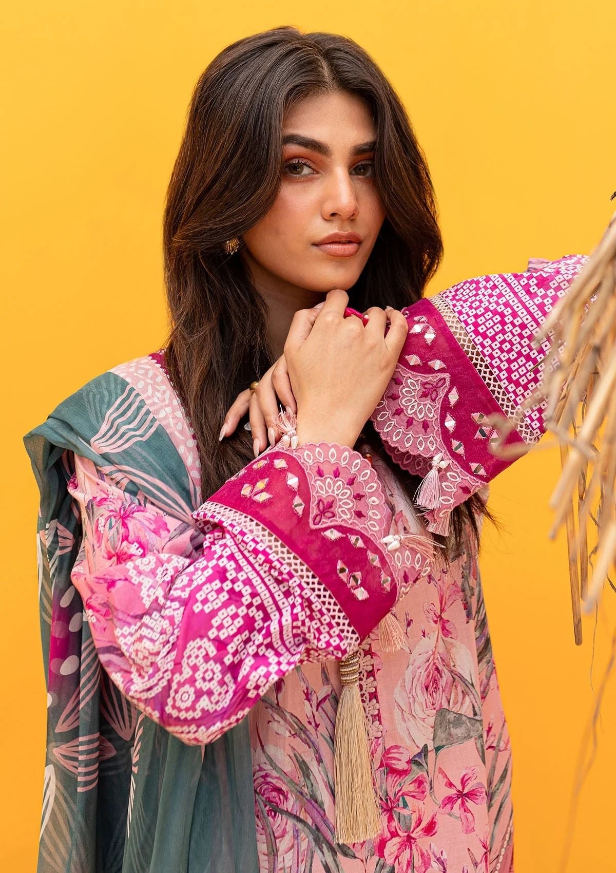 Lawn Collection - Nureh - Gardenia - Embroidered 24 - NS#135 - Official Nureh - Agha Fabrics UK