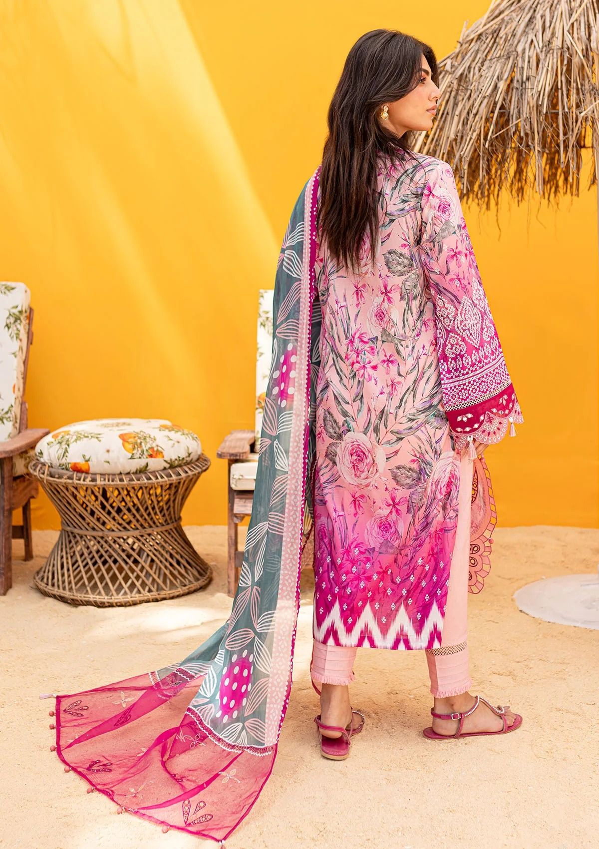 Lawn Collection - Nureh - Gardenia - Embroidered 24 - NS#135 - Official Nureh - Agha Fabrics UK