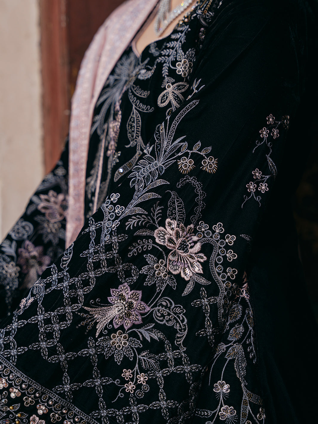 Flossie | Siara Velvet Formals | V-103 - B - Official Flossie - Agha Fabrics UK