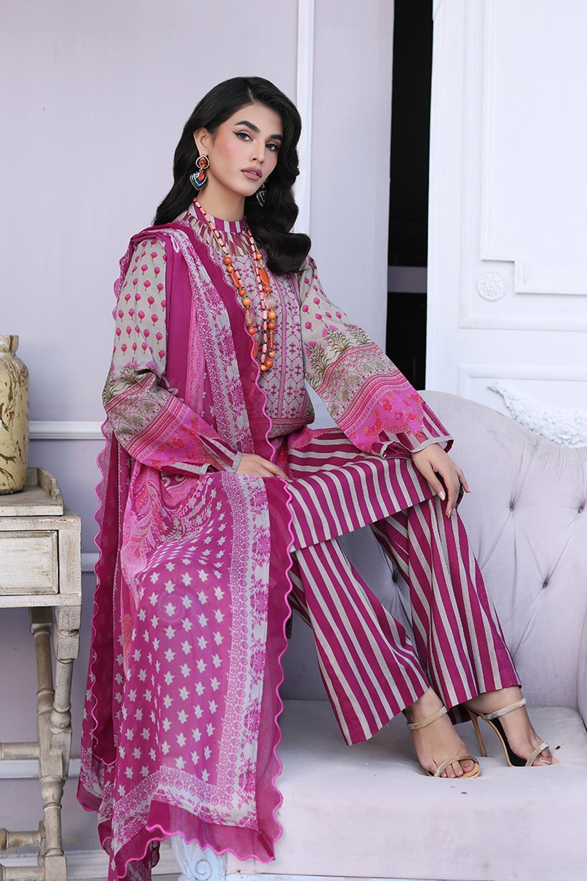 Charizma | Lawn Collection 24 | CPS4-04 - Official Charizma - Agha Fabrics UK