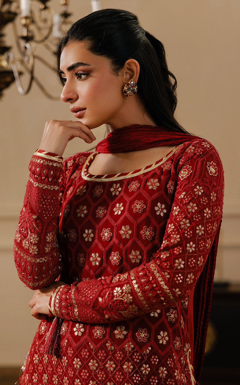 Threads and Motifs | Formal Dresses 25 | Embroidered Shirt With Gharara And Dupatta