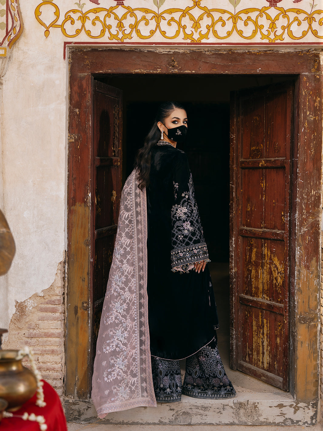 Flossie | Siara Velvet Formals | V-103 - B - Official Flossie - Agha Fabrics UK