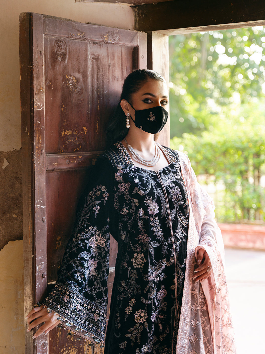 Flossie | Siara Velvet Formals | V-103 - B - Official Flossie - Agha Fabrics UK