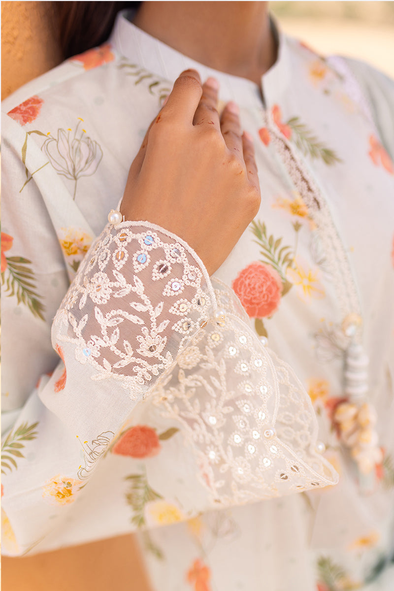 Cross Stitch | Eid Lawn 24 | AQUA GLAZE - Official Cross Stitch - Agha Fabrics UK