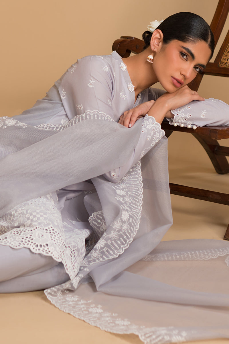 Cross Stitch | Chikankari Lawn Collection | P-05 - Official Cross Stitch - Agha Fabrics UK