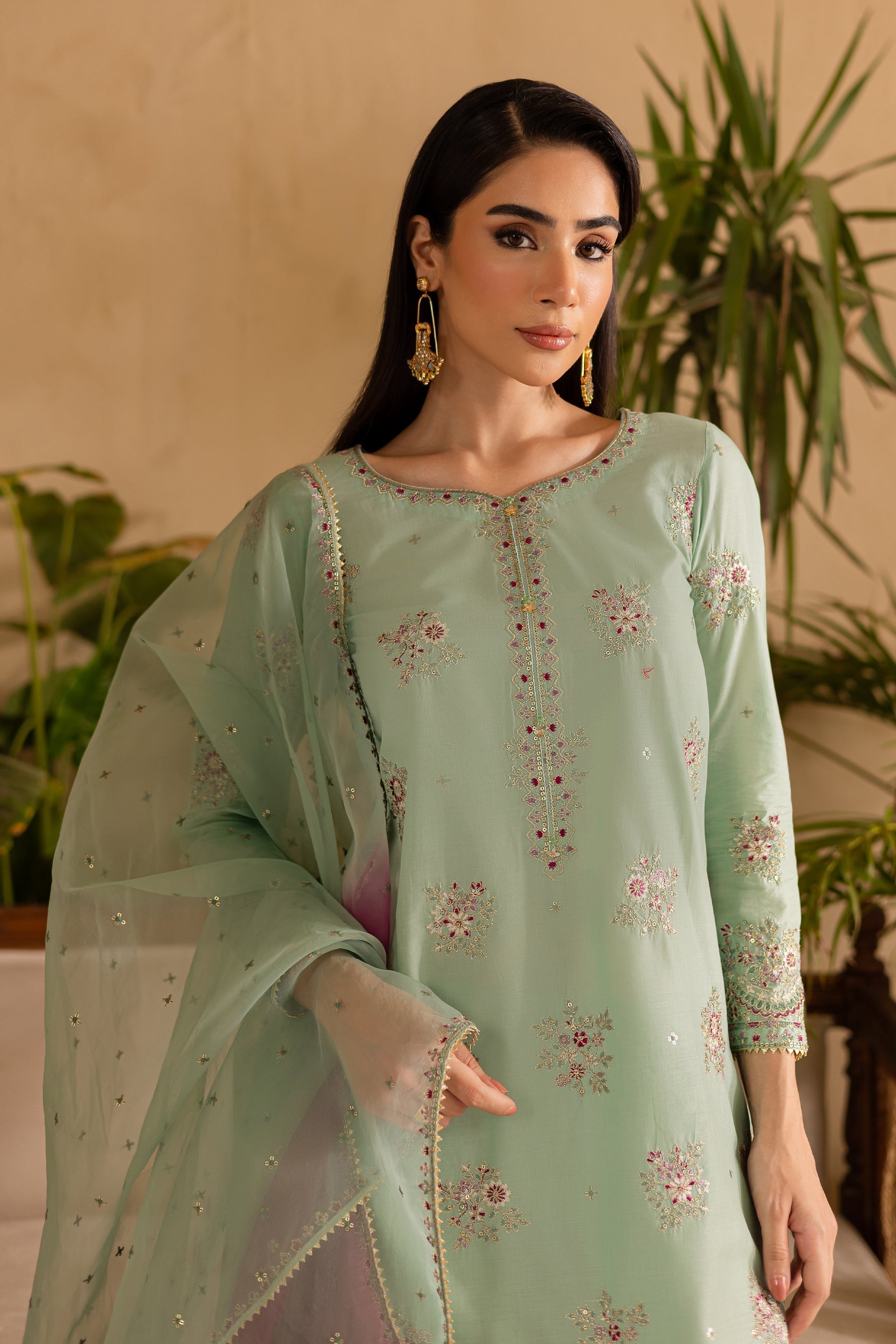 Batik | Nyra Embroidered Summer Solids | Amawas - Official Batik - Agha Fabrics UK