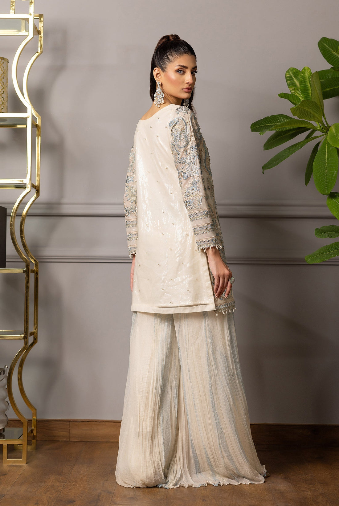 Threads and Motifs | Formal Dresses 25 | Embroidered Shirt With Gharara