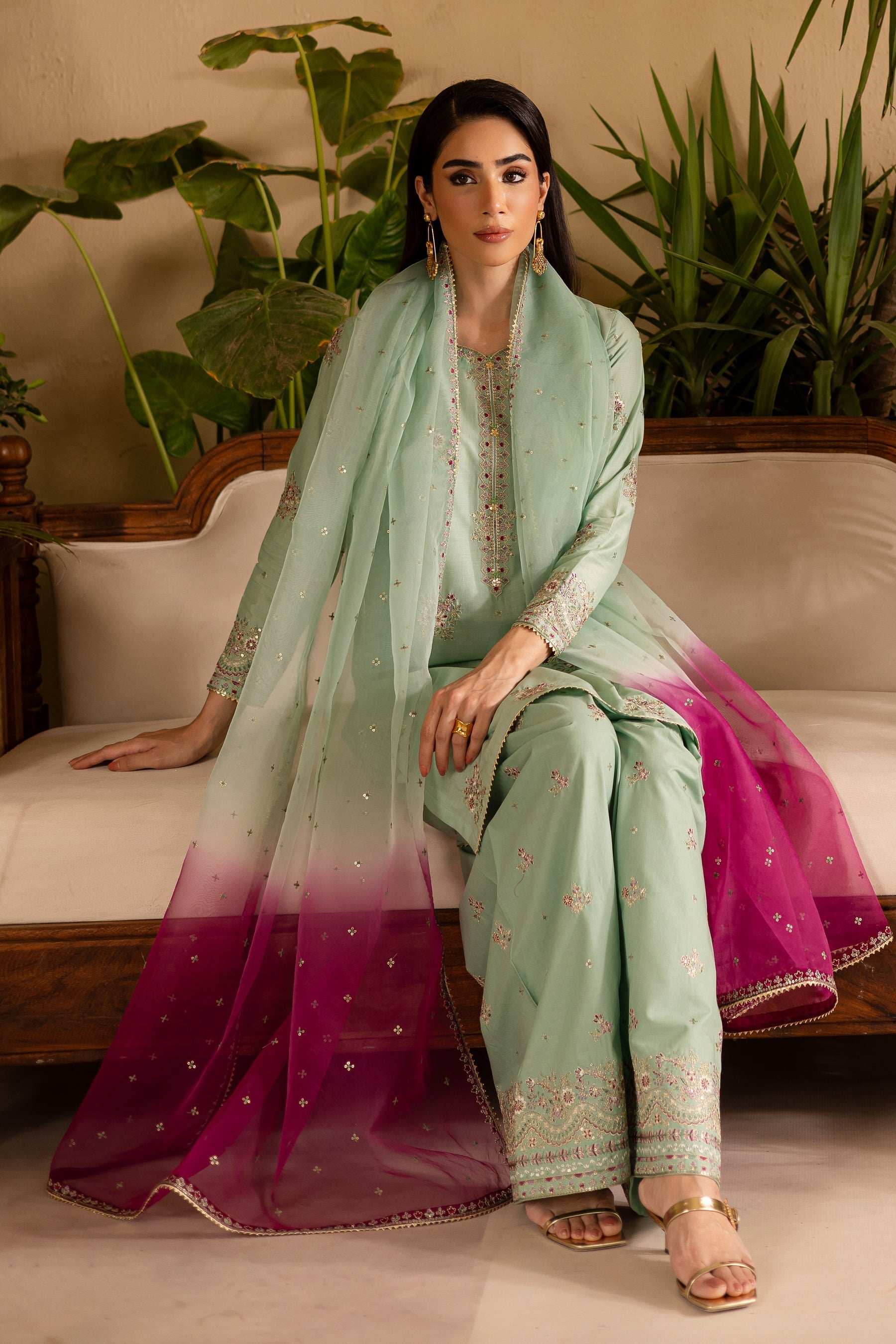 Batik | Nyra Embroidered Summer Solids | Amawas - Official Batik - Agha Fabrics UK