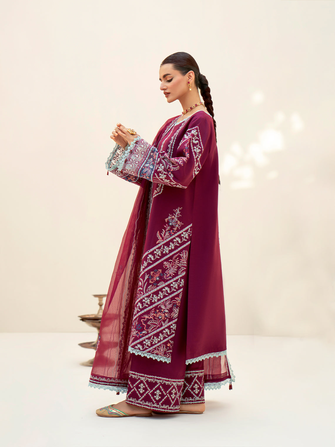 Fozia Khalid | Eid Edit 24 | Mulberry - Official Fozia Khalid - Agha Fabrics UK