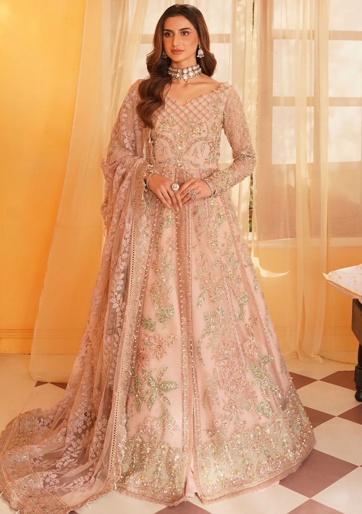 Wedding Collection - Mehak Yaqoob - Luxury Formals - ML24#03 - Salmon pink