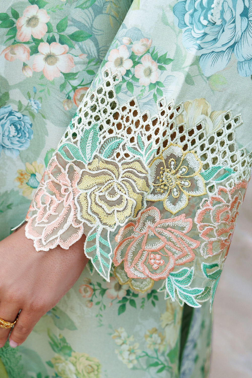 Farasha | Printed Essentials | Mint Bloom