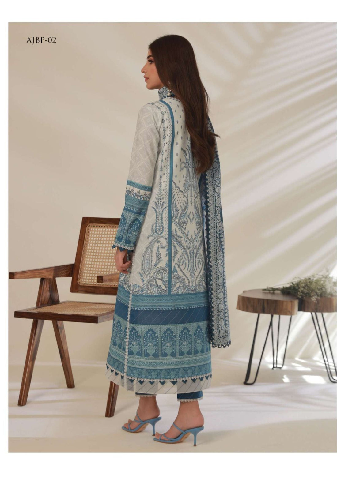 Lawn Collection - Asim Jofa - Prints - AJBP#02 - Official Asim Jofa - Agha Fabrics UK