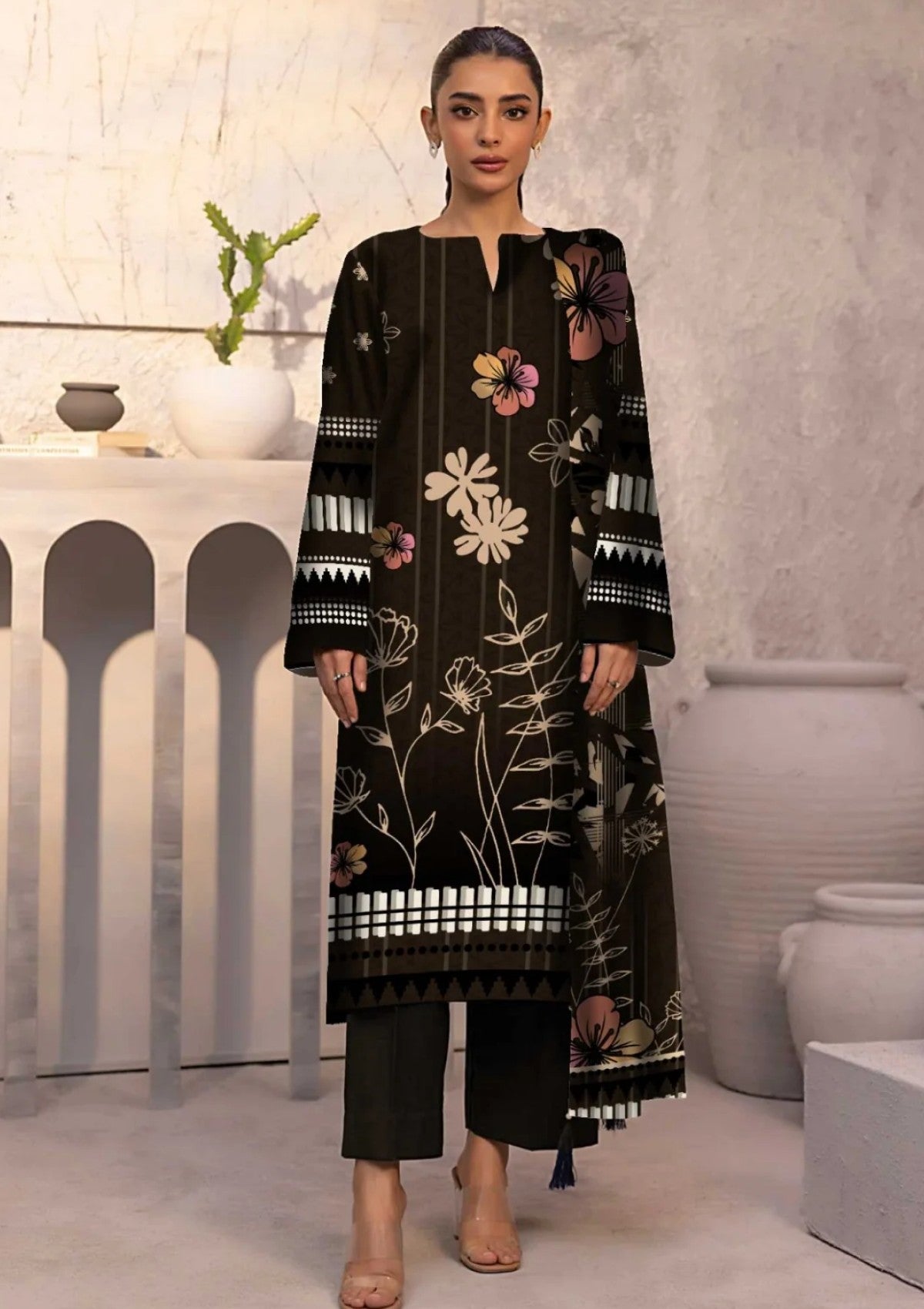 Winter Collection - Art n Style - Monsoon Linen - Volume 2 - A24#20 - Official Art n Style - Agha Fabrics UK