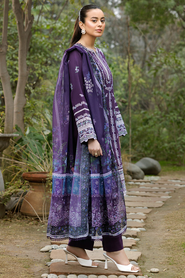 Farasha | Summer Weaves Embroidered Lawn | Regal Iris
