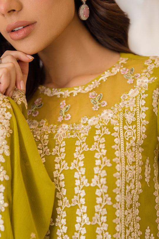 Azure | Ensembles Embroidered Formals | Amber Glow