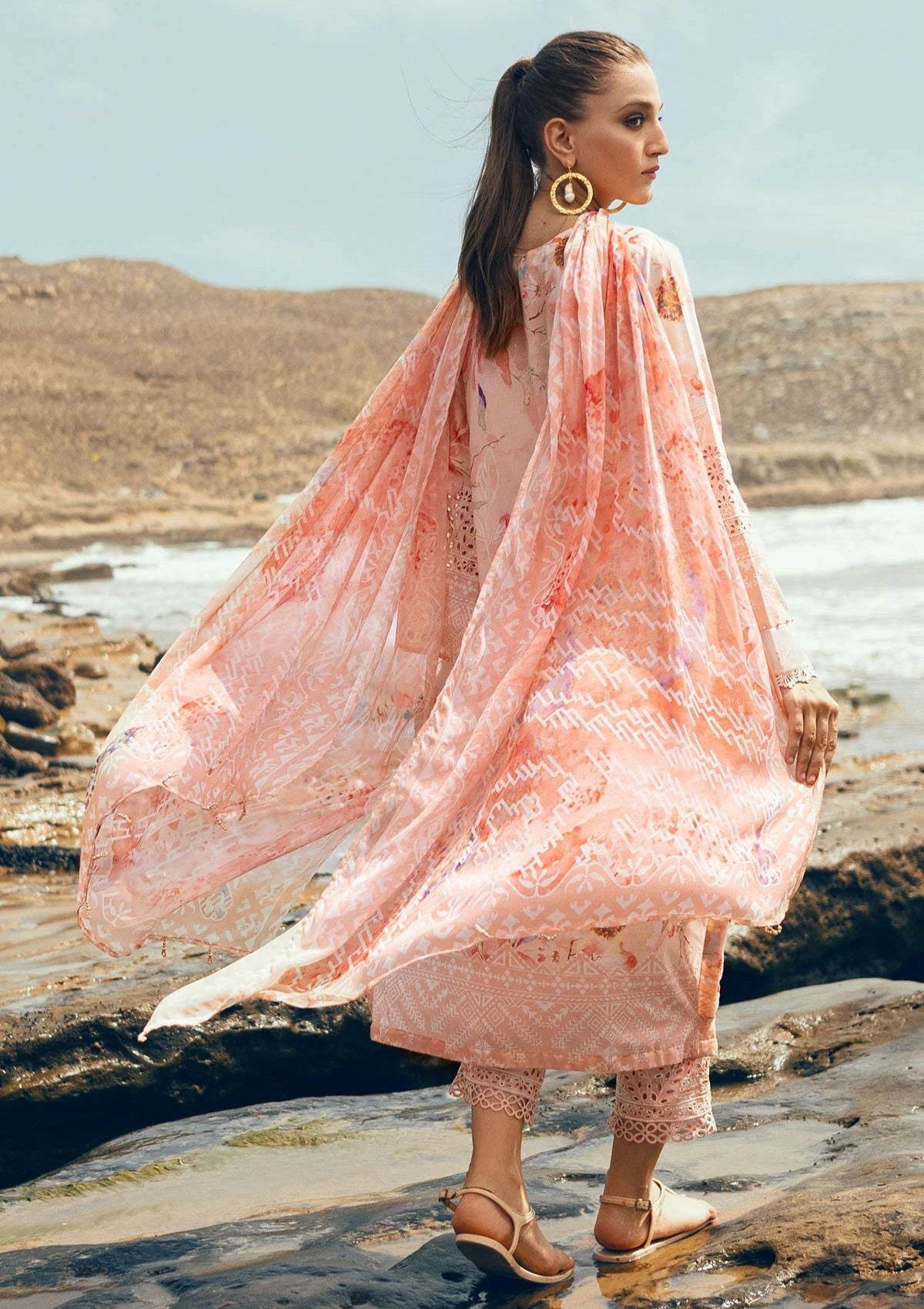 Lawn Collection - Nureh - Gardenia - Chikenkari - NG24#154 - Official Nureh - Agha Fabrics UK