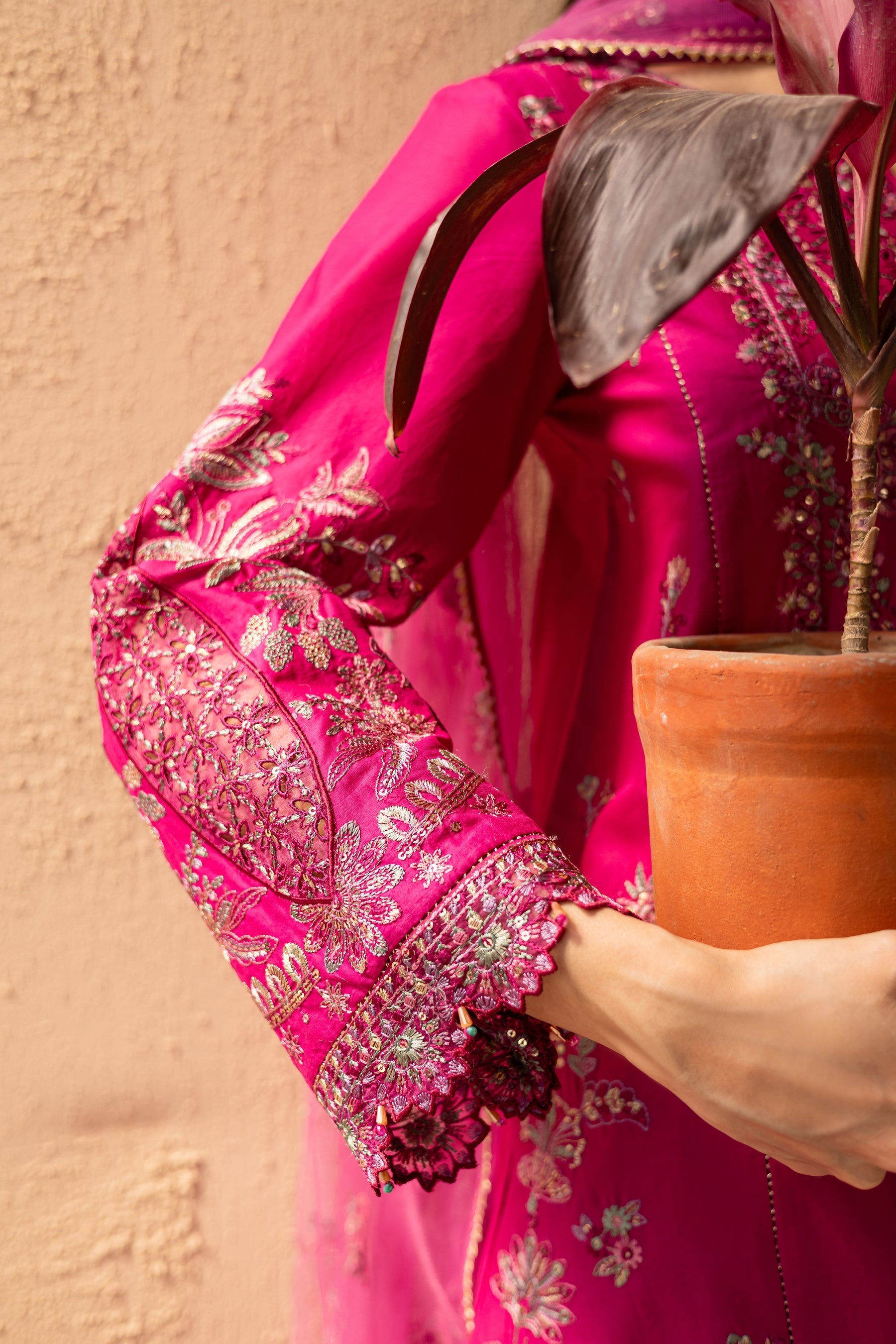 Batik | Nyra Embroidered Summer Solids | Dastak - Official Batik - Agha Fabrics UK