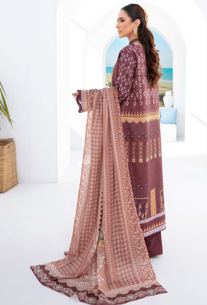 Humdum | Saira Bano Lawn 24 | D07 - Official HumDum - Agha Fabrics UK