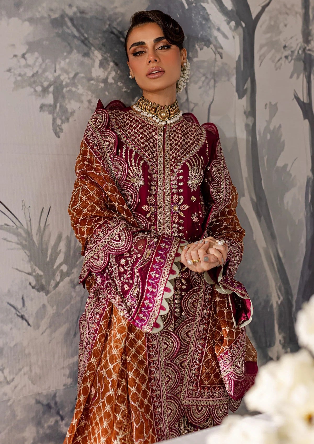 Formal Collection - Nureh - Elanora - Unstitched 24 - NE#54 - Official Nureh - Agha Fabrics UK