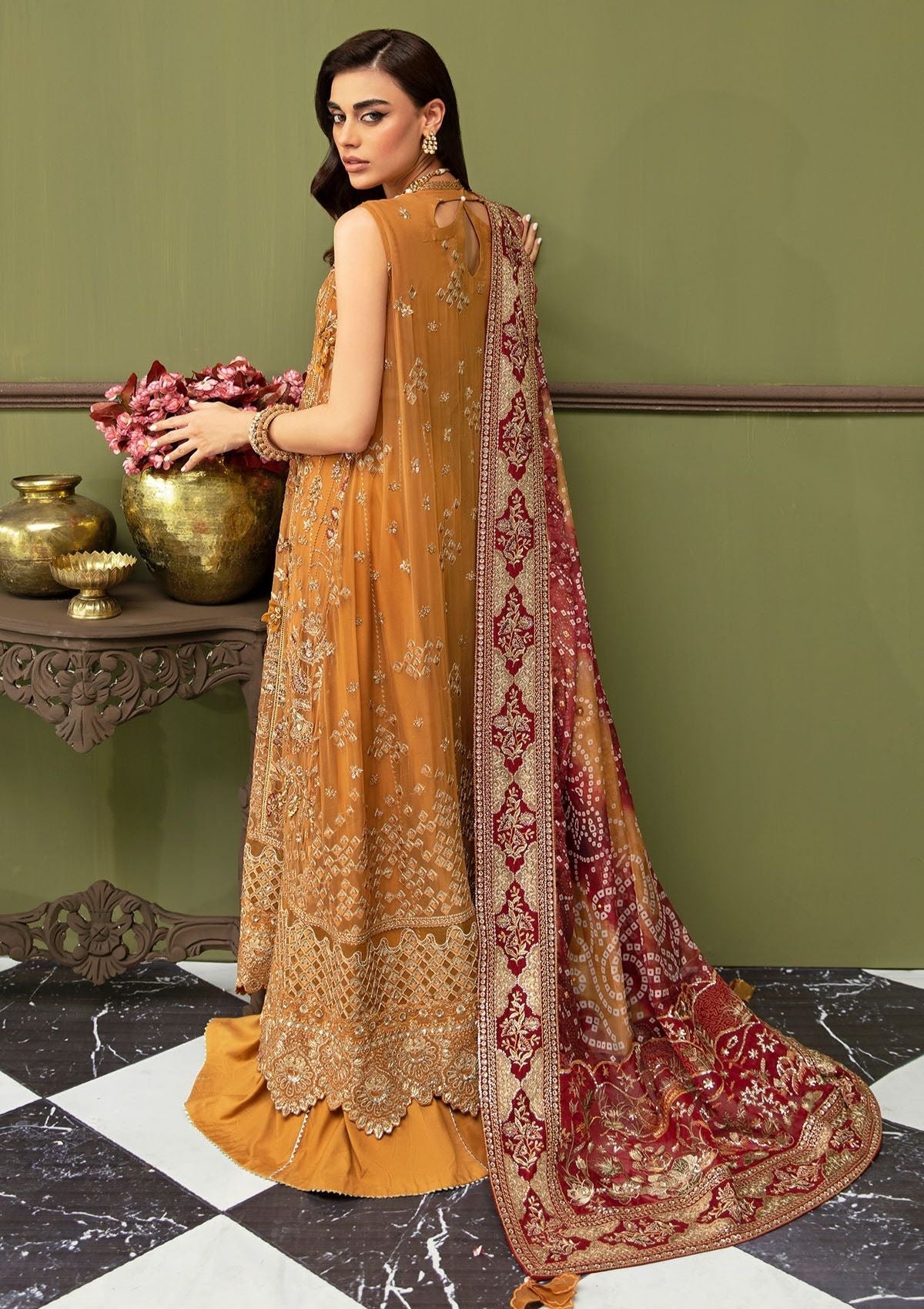 Formal Collection - Nureh - Jhoomro - NL#52 - ZAWIYA - Official Nureh - Agha Fabrics UK