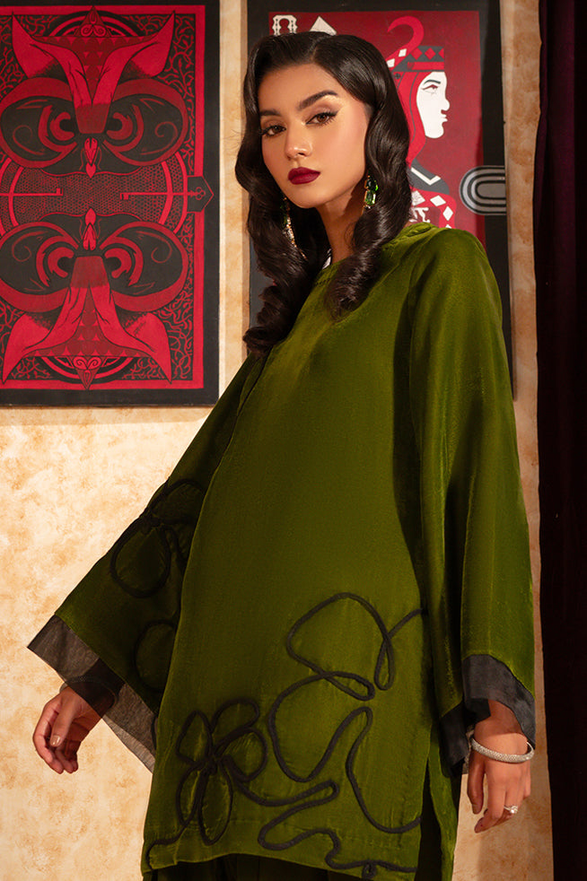 Fozia Khalid | Velvet Deck | Clover - Official Fozia Khalid - Agha Fabrics UK