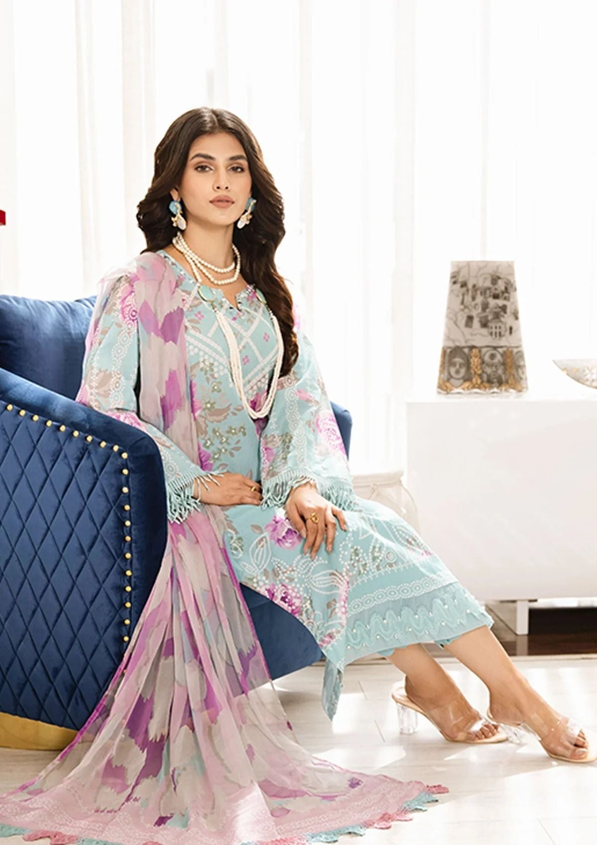 Lawn Collection - Nureh - Signature Prints - SP#43 - Official Nureh - Agha Fabrics UK