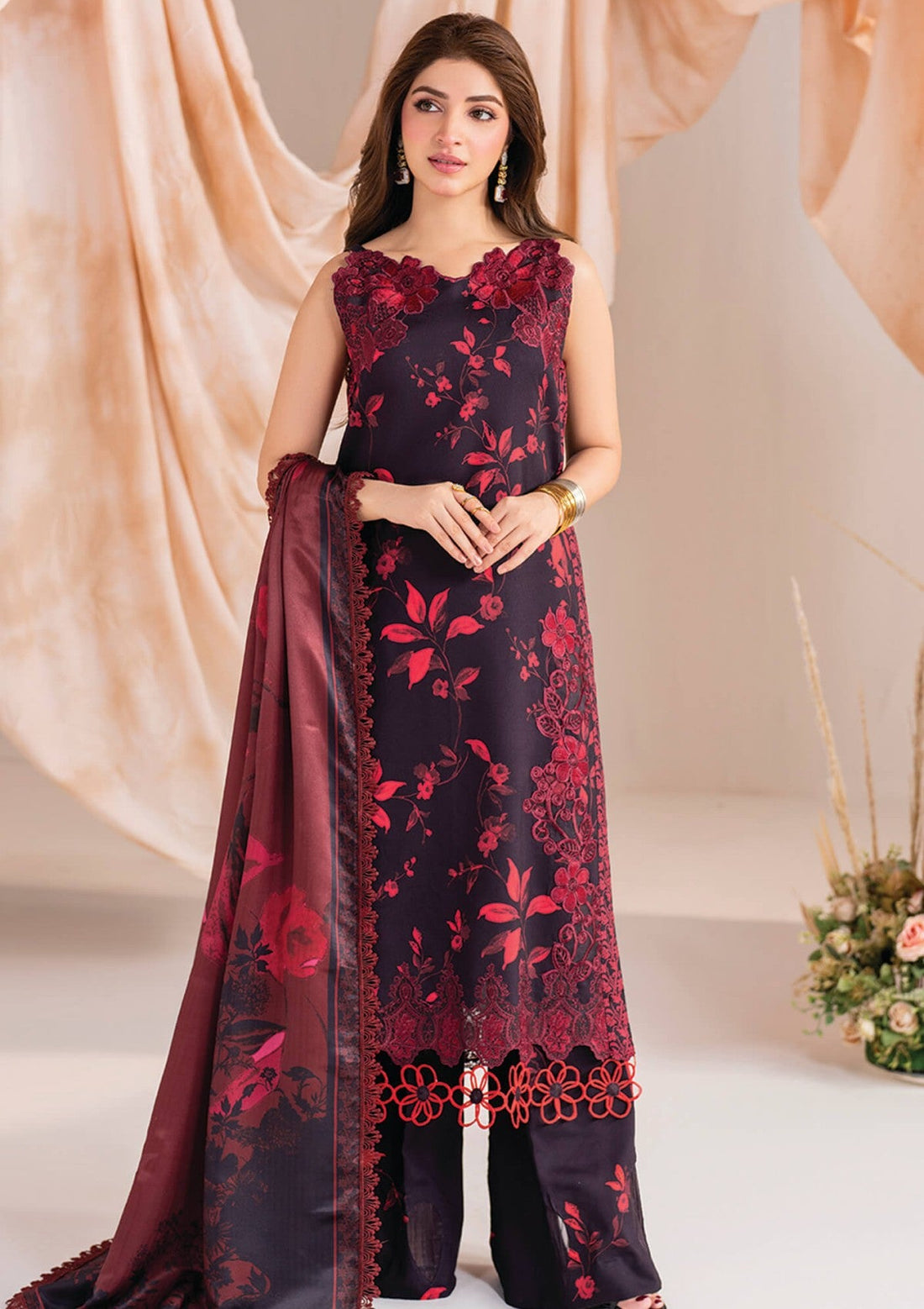 Winter Collection - Asifa & Nabeel - Meraki - Volume 01 - AM24#06 - Aurum - Official Asifa & Nabeel - Agha Fabrics UK