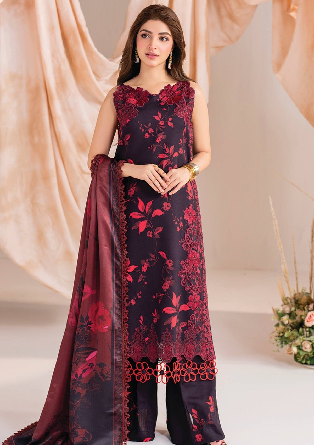 Winter Collection - Asifa & Nabeel - Meraki - Volume 01 - AM24#06 - Aurum - Official Asifa & Nabeel - Agha Fabrics UK