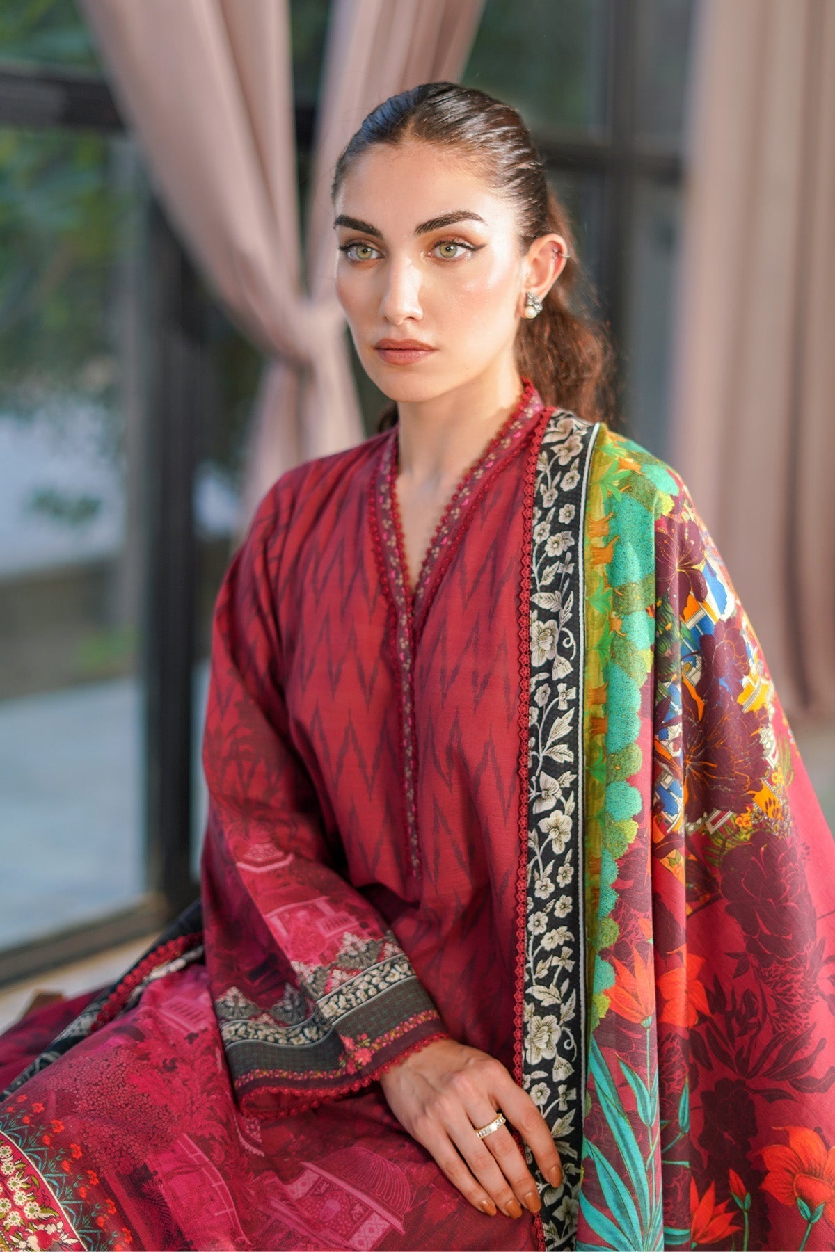 Sahar | Autumn Winter 2024 | Crimson Petal