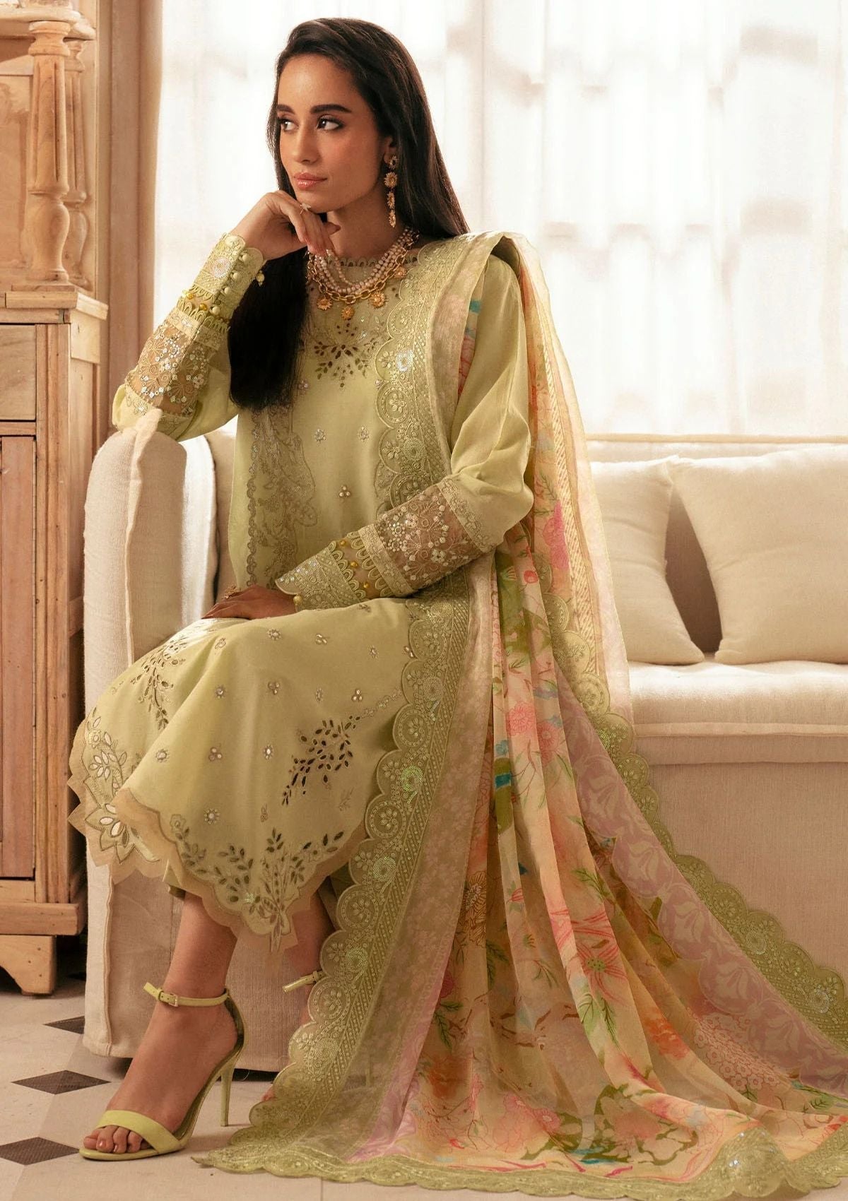 Lawn Collection - Nureh - Maya Lawn 24 - NS24#143 - Official Nureh - Agha Fabrics UK