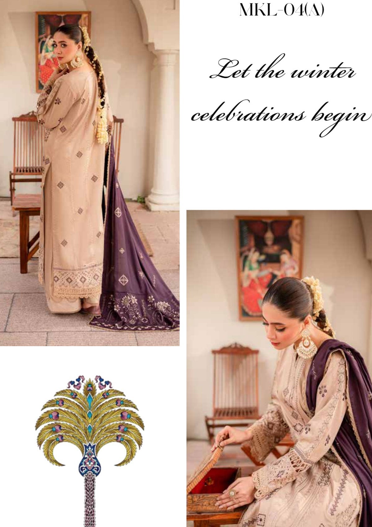 Winter Collection - Marjjan - Mah e Mir - Linen - MKL#4A