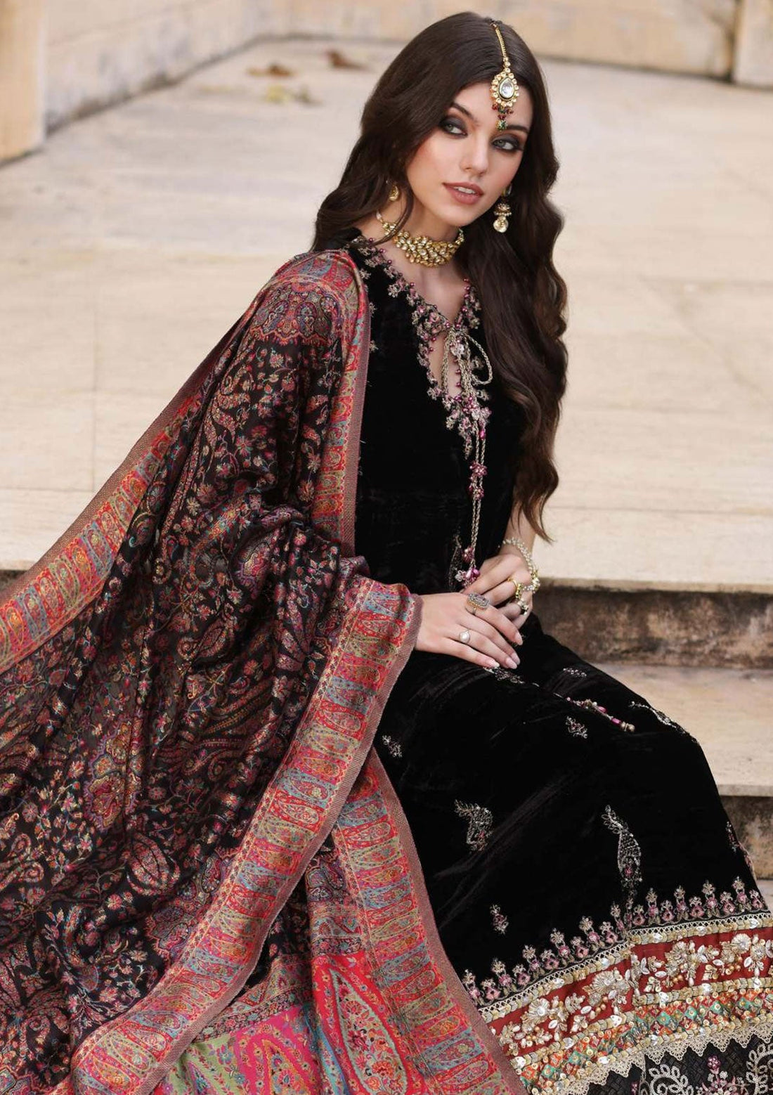 Formal Collection - Noor By Saadia Asad - Kaani - Wedding - NSK#6 - Official Noor by Saadia Asad - Agha Fabrics UK