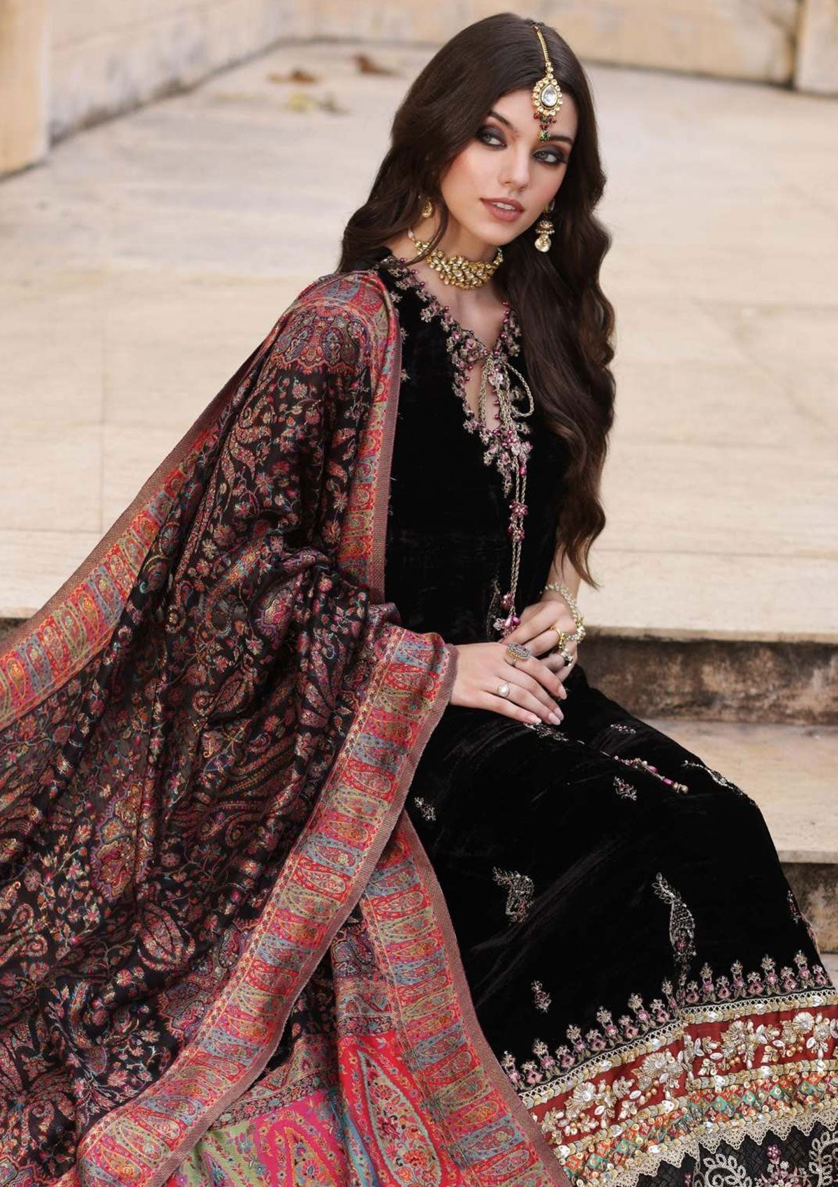 Formal Collection - Noor By Saadia Asad - Kaani - Wedding - NSK#6 - Official Noor by Saadia Asad - Agha Fabrics UK