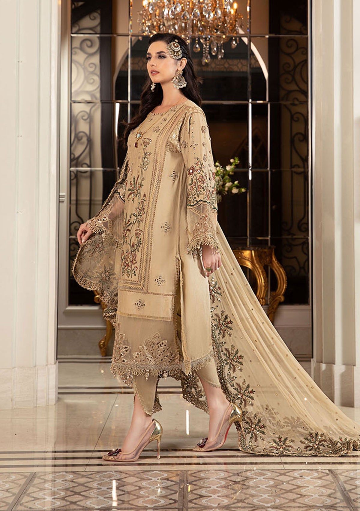 Formal Collection - Maria B - Sateen - Fall - MSF#12 - Official Maria B - Agha Fabrics UK