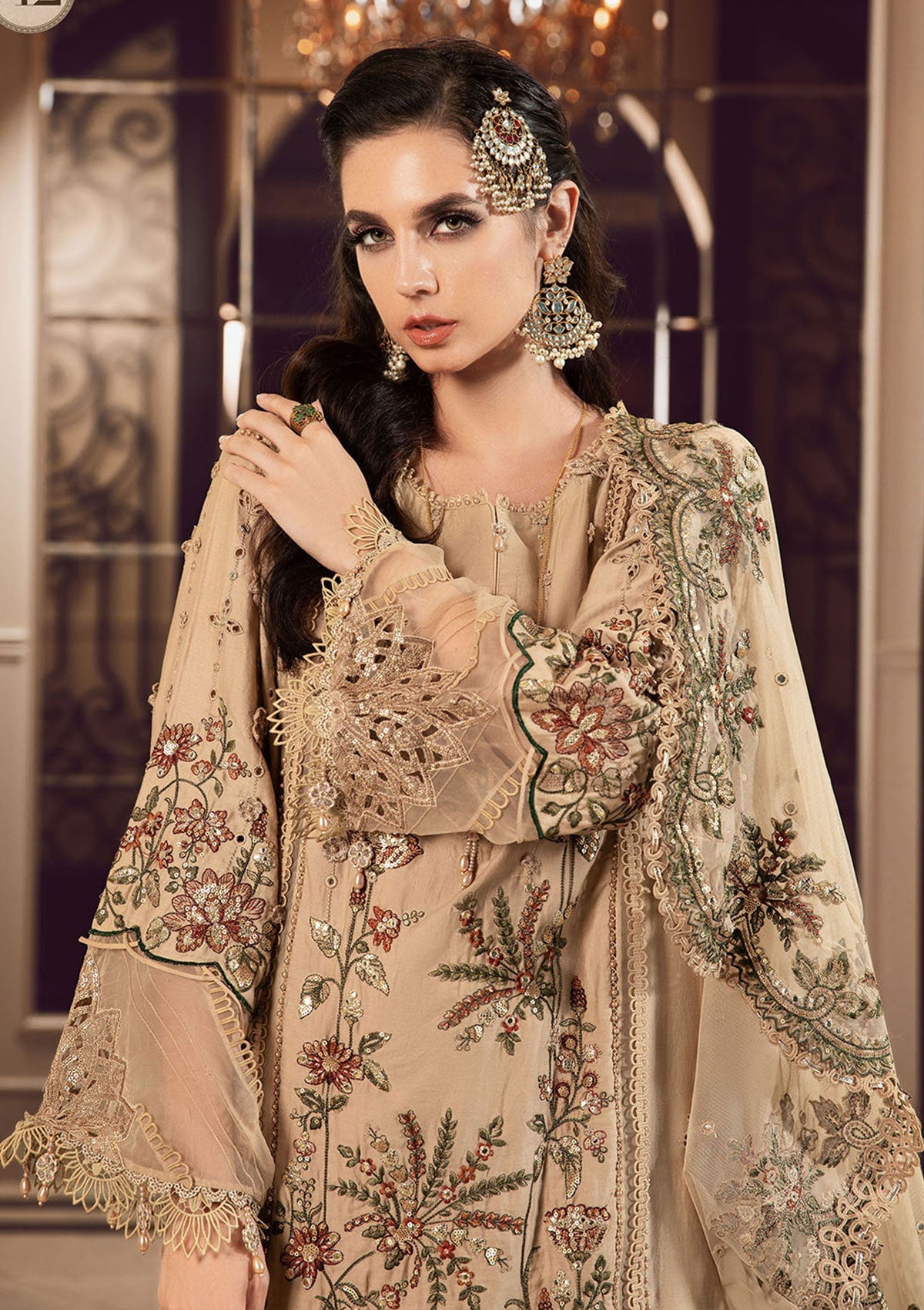 Formal Collection - Maria B - Sateen - Fall - MSF#12 - Official Maria B - Agha Fabrics UK