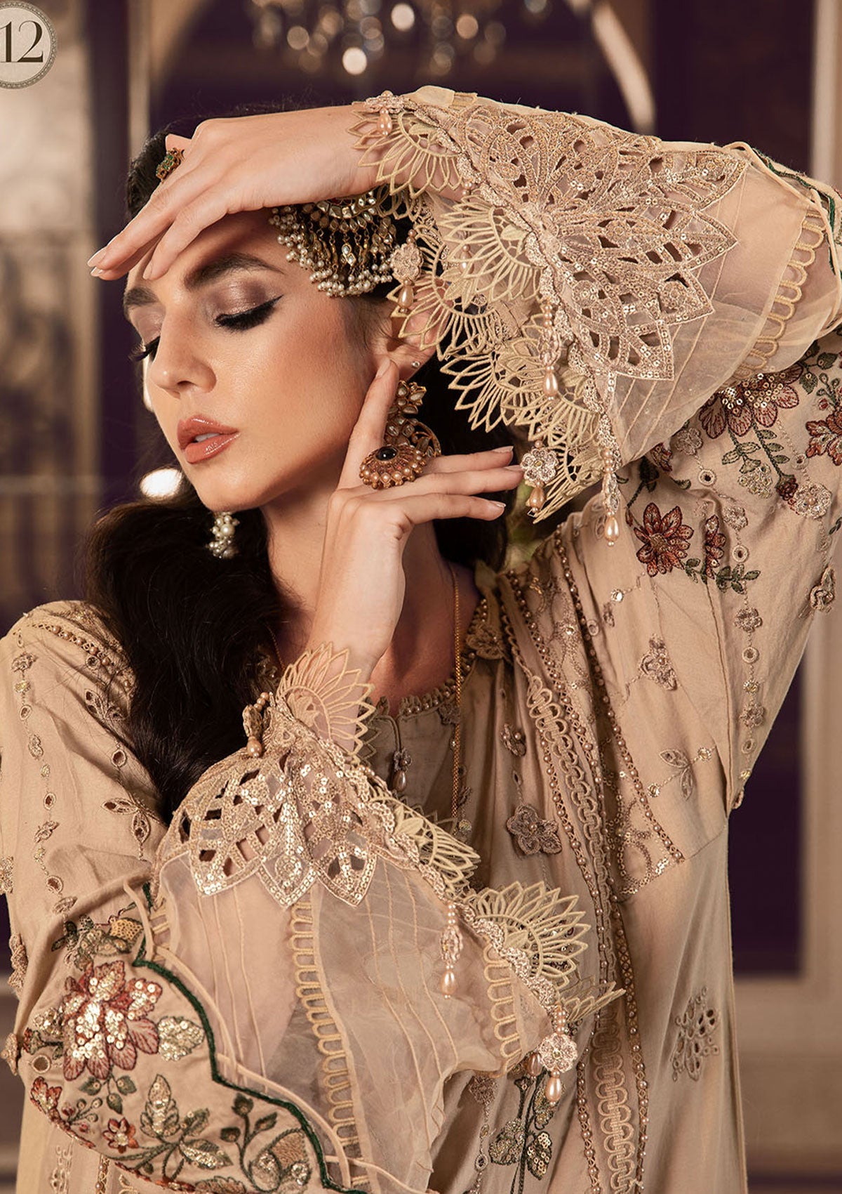 Formal Collection - Maria B - Sateen - Fall - MSF#12 - Official Maria B - Agha Fabrics UK