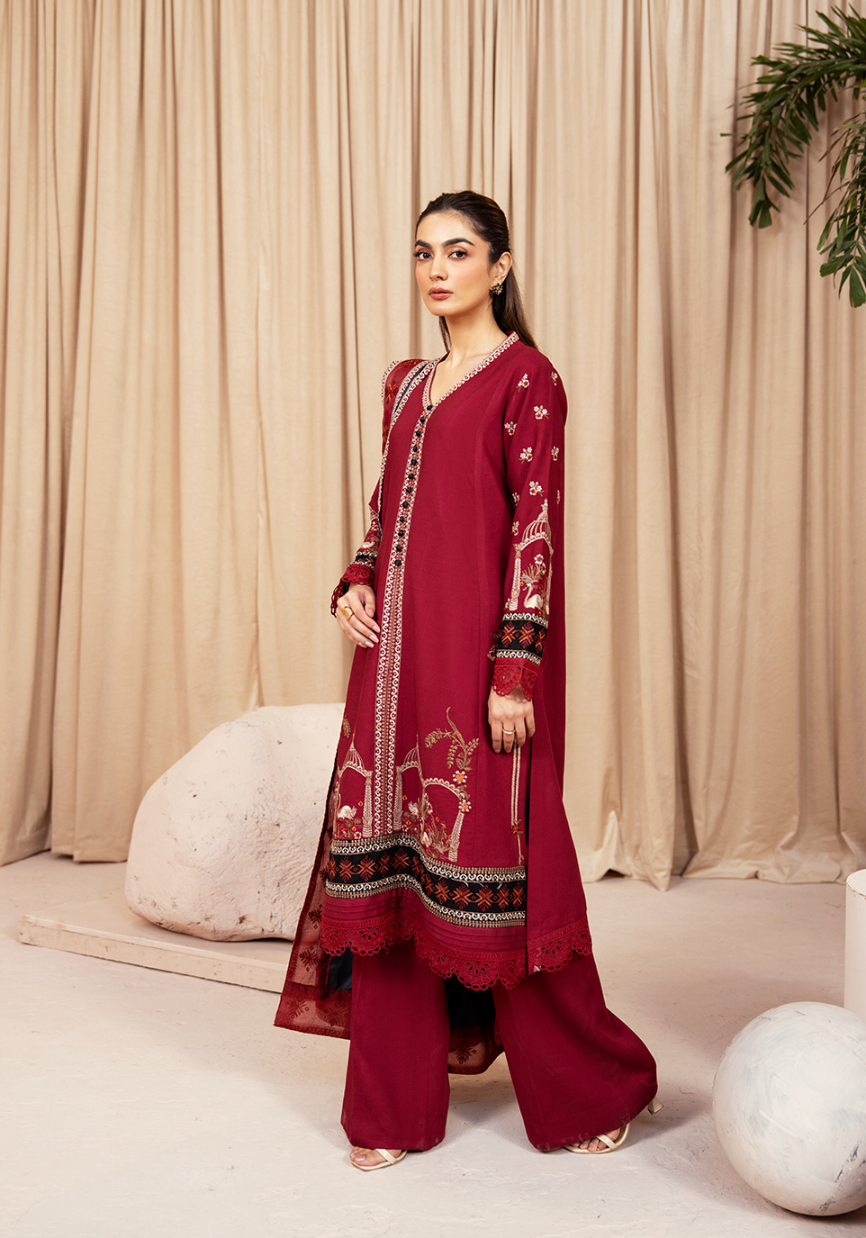 Zarqash | The Winter Luxe Pret | CRIMSON ECHO