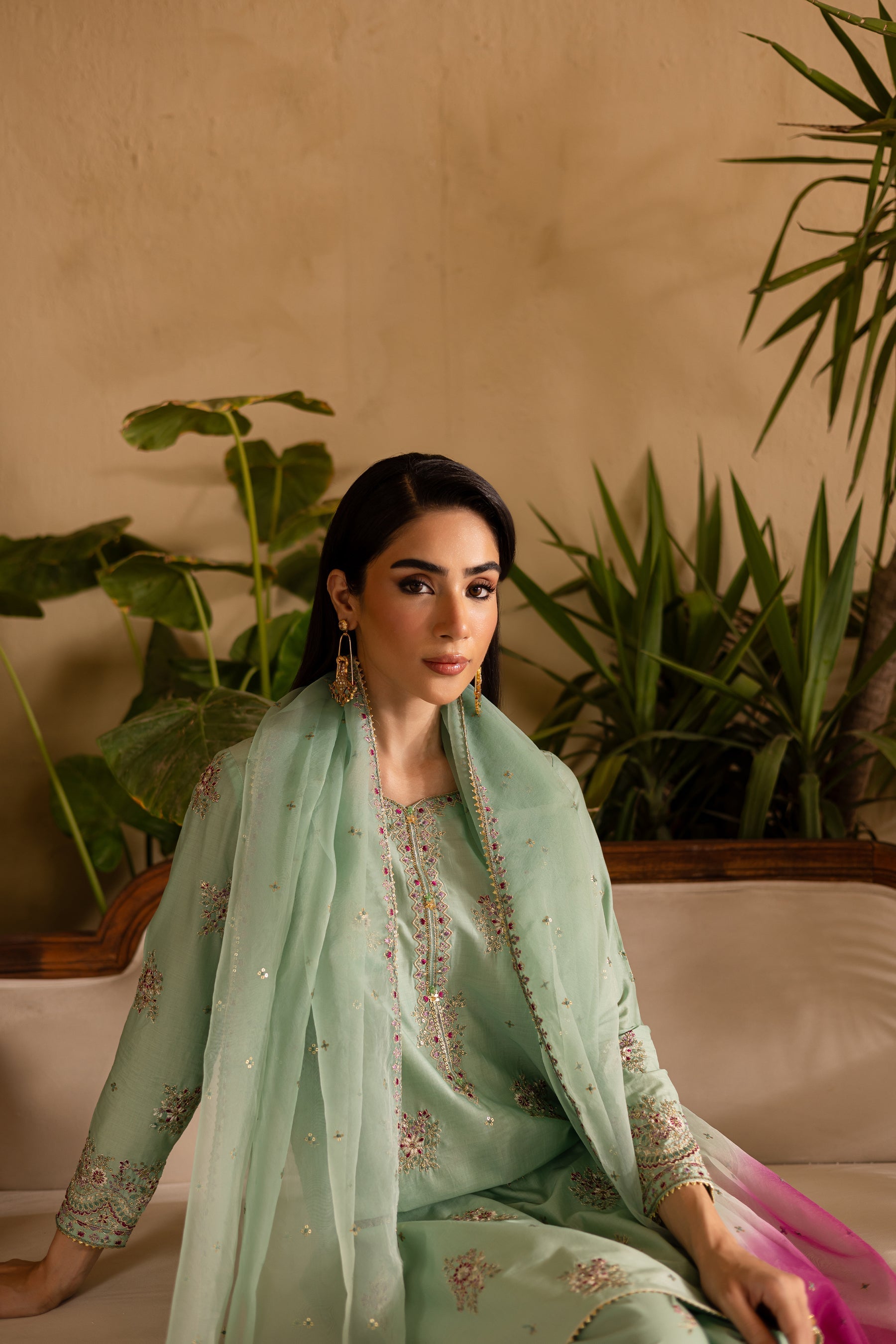 Batik | Nyra Embroidered Summer Solids | Amawas - Official Batik - Agha Fabrics UK