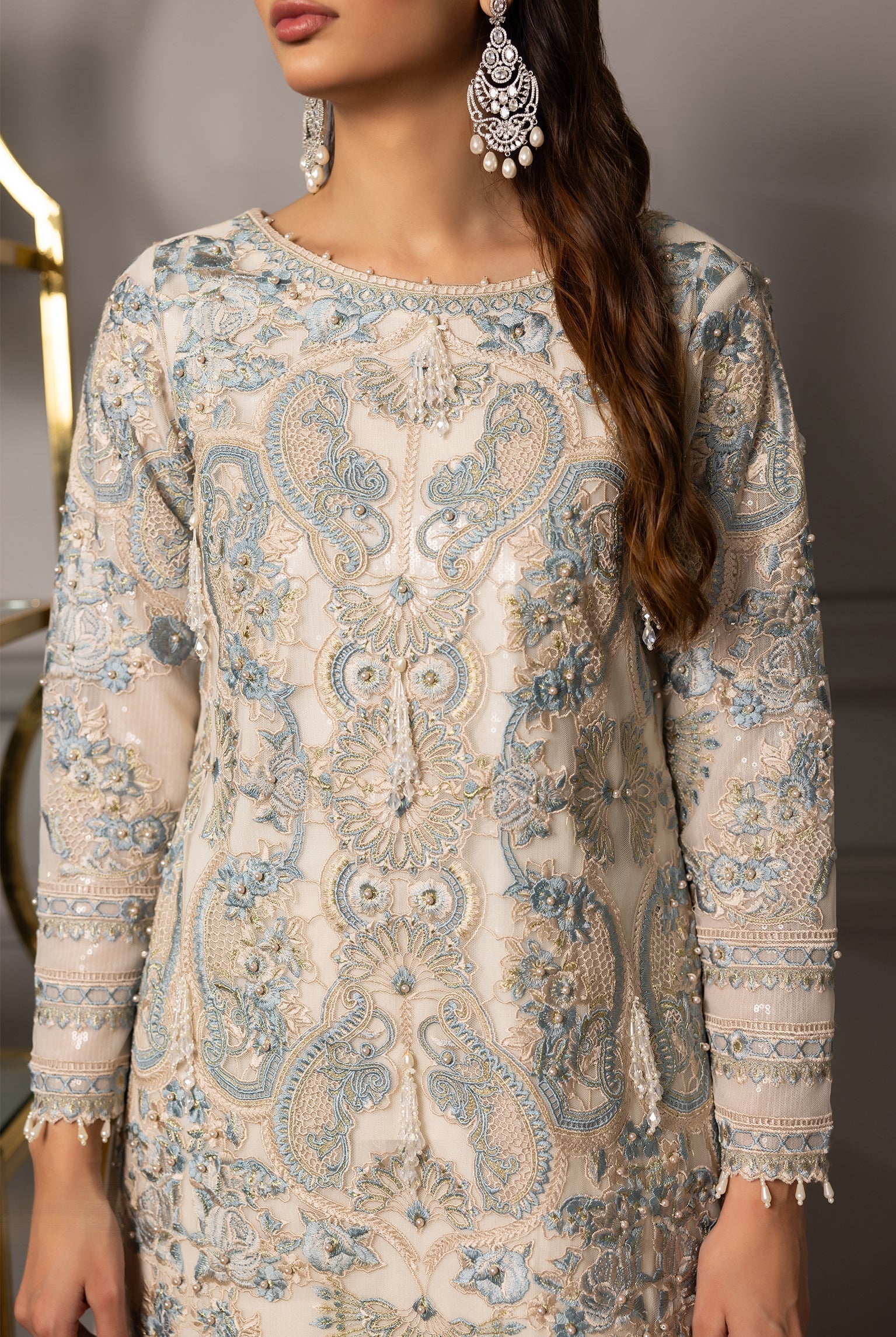 Threads and Motifs | Formal Dresses 25 | Embroidered Shirt With Gharara