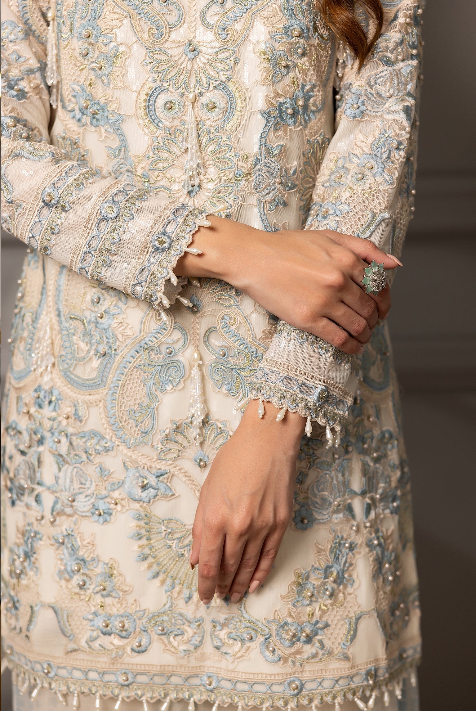 Threads and Motifs | Formal Dresses 25 | Embroidered Shirt With Gharara