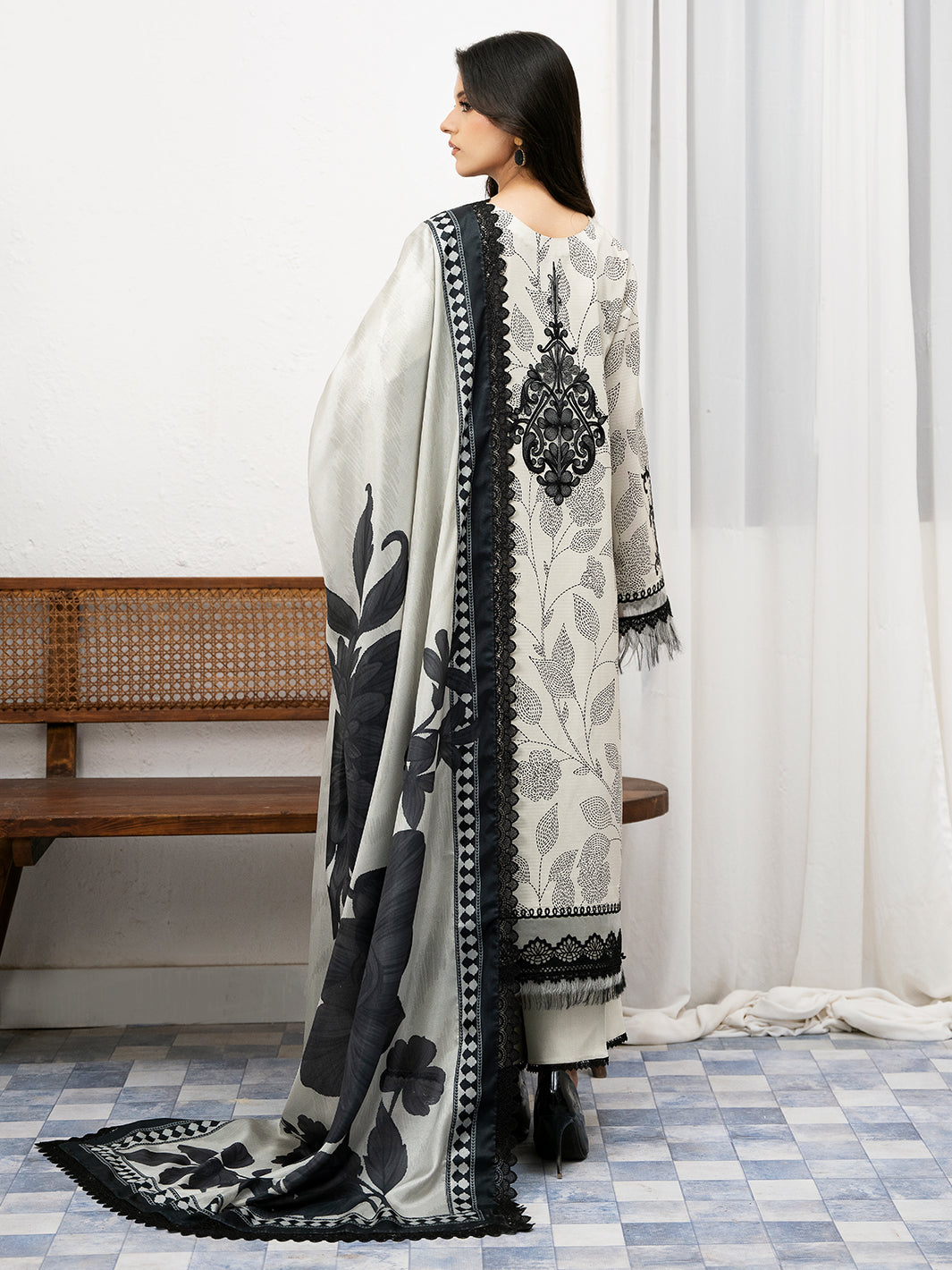 Bin Ilyas | Noura Viscose 24 | 73-B - Official Bin Ilyas - Agha Fabrics UK