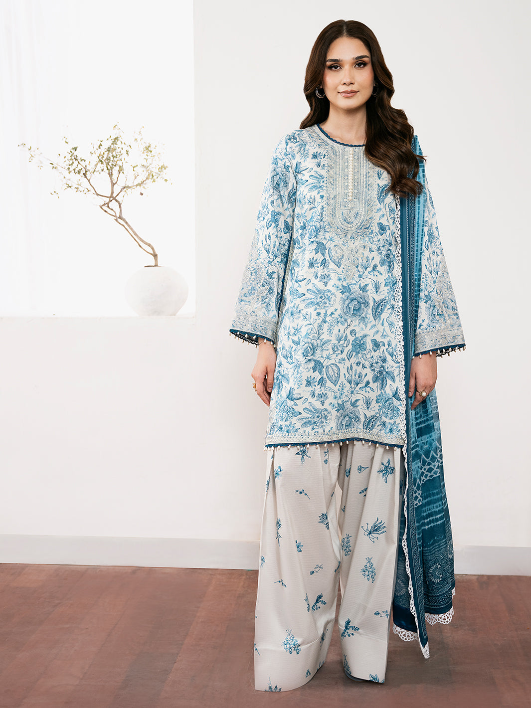 Bin Ilyas | Noura Viscose 24 | 74-A - Official Bin Ilyas - Agha Fabrics UK