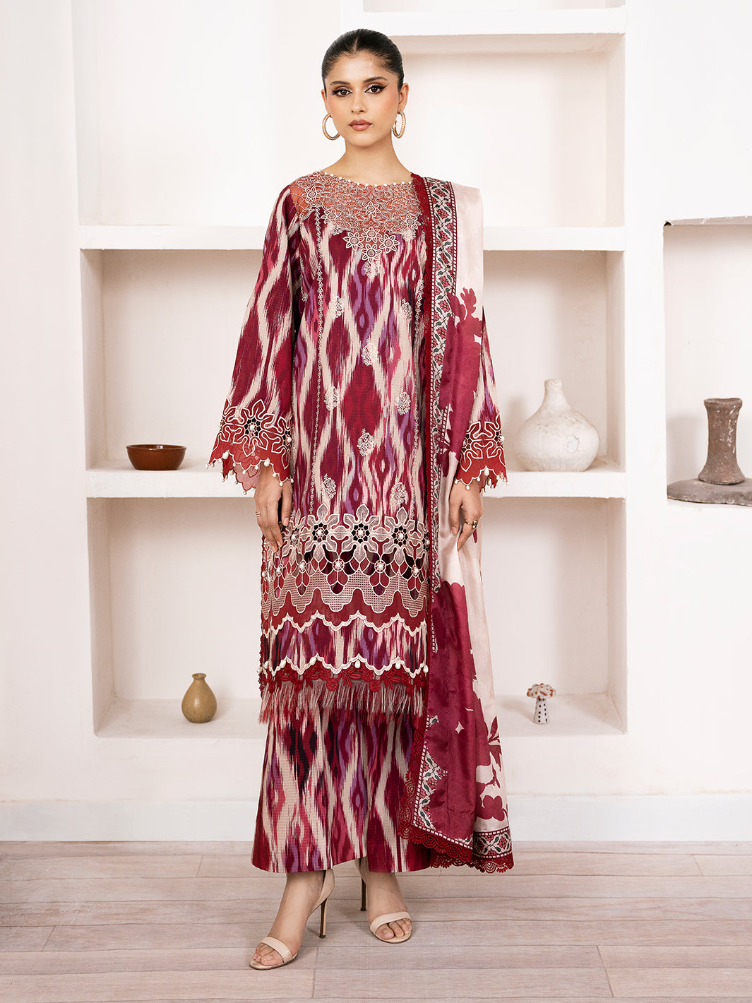 Bin Ilyas | Noura Viscose 24 | 75-B - Official Bin Ilyas - Agha Fabrics UK