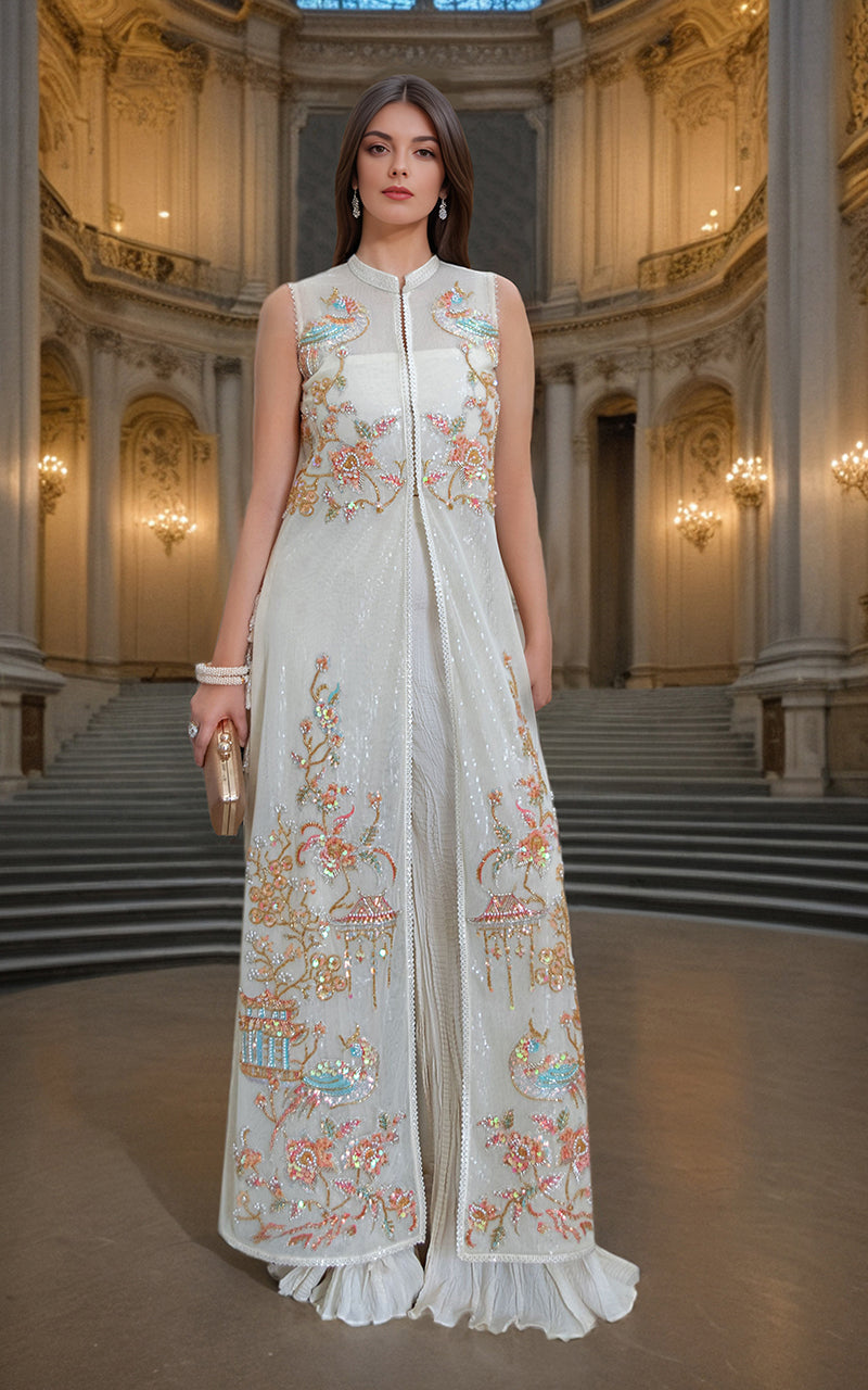 Threads and Motifs | Formal Dresses 25 | NET EMBROIDERD JACKET